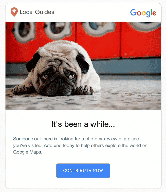 Google's triggered email for re-engagement