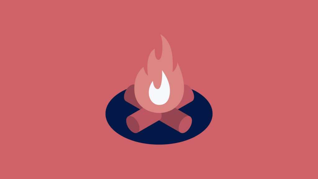 featured image for heatmaps, showing a phone with a fire burning on the screen and a person with a map walking towards it