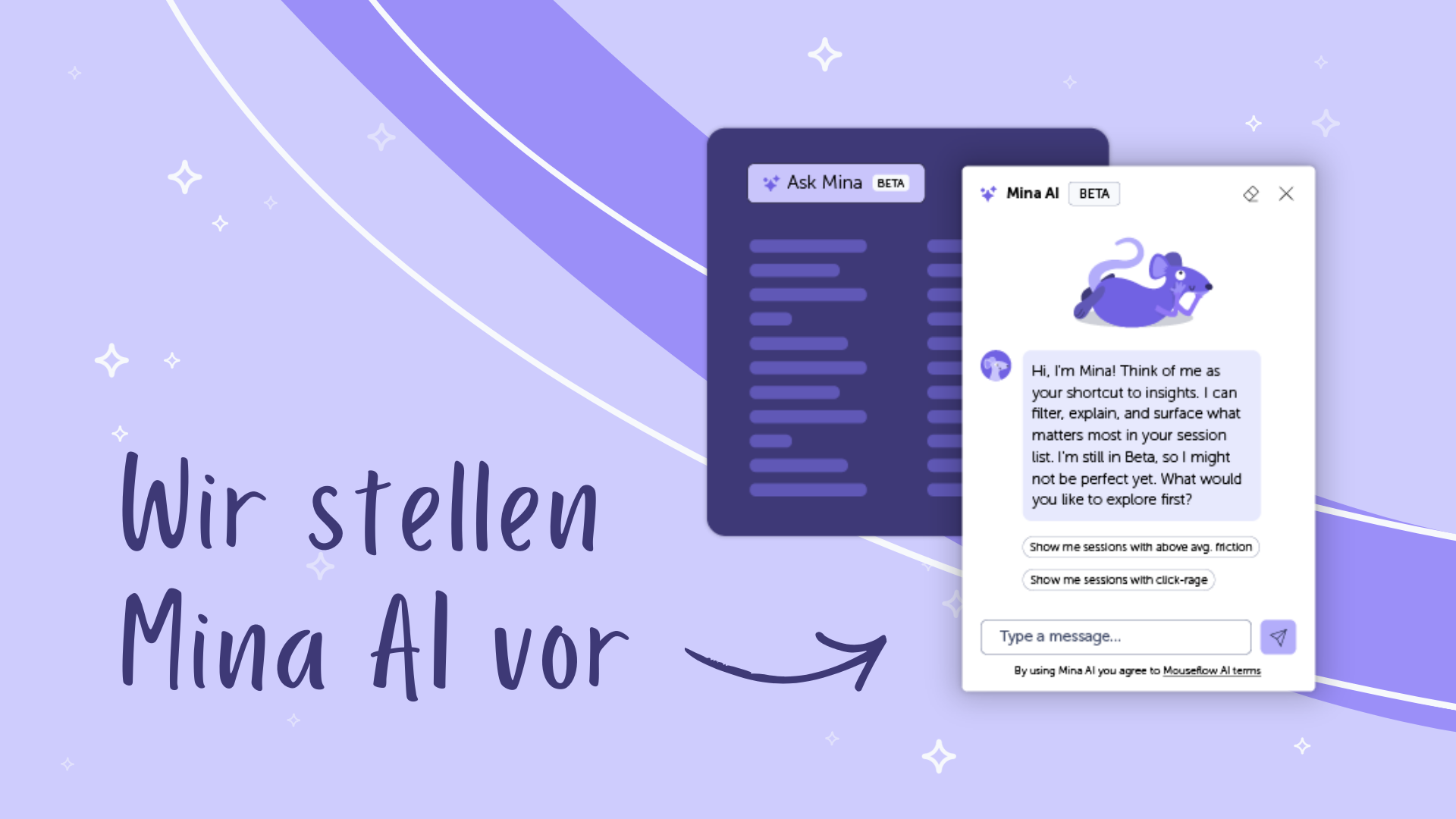Mina AI Launch Header Image German