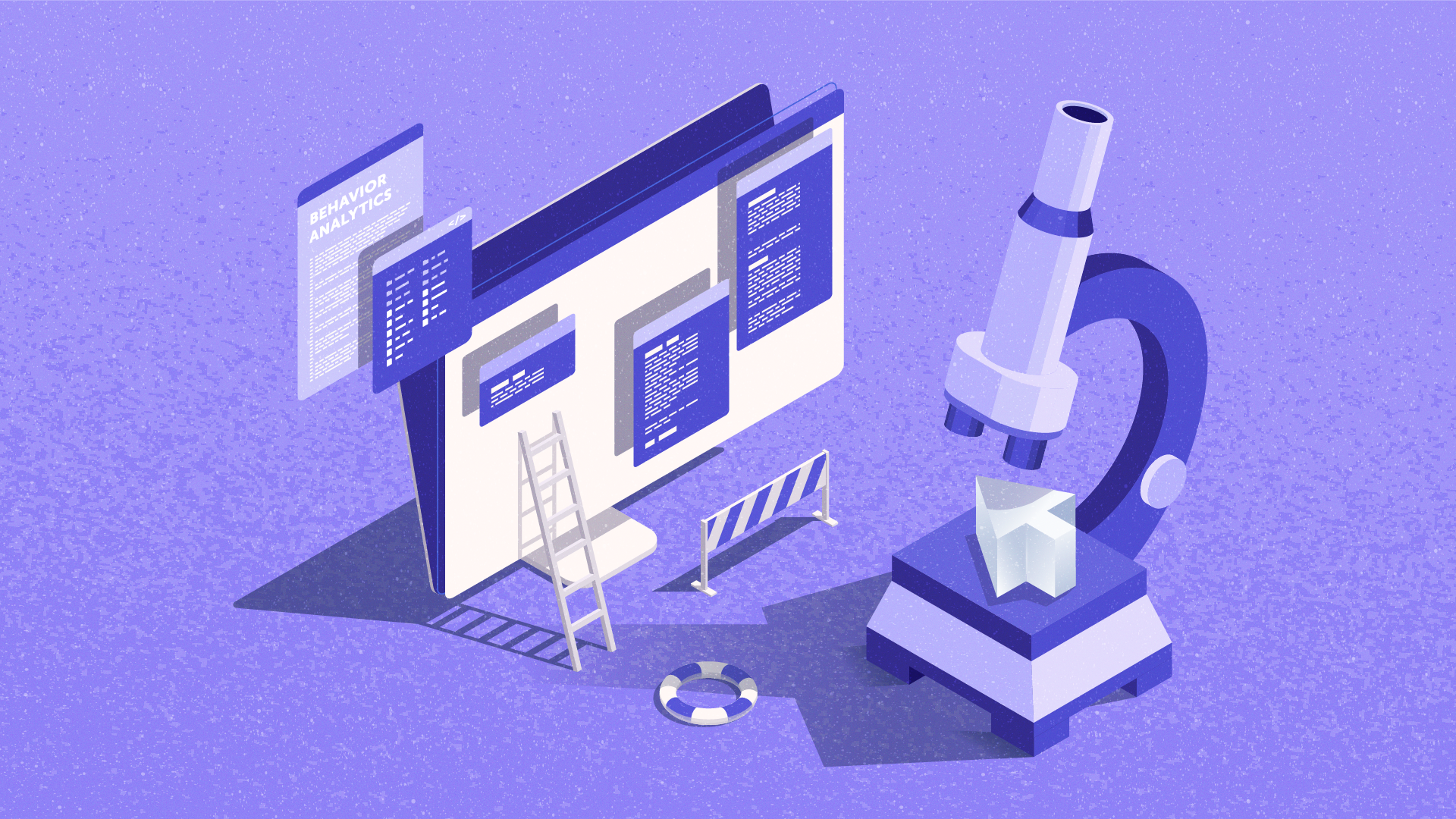 Heade image for best session replay and heatmap tools featuring a display and a microscope