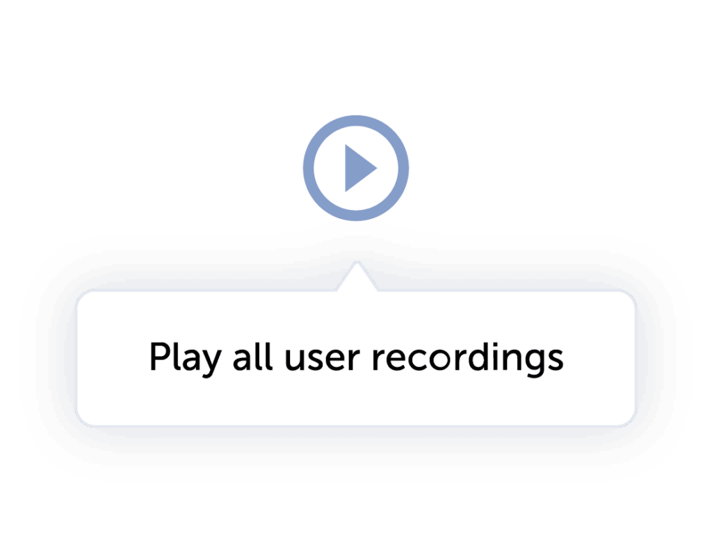 Play all user recordings