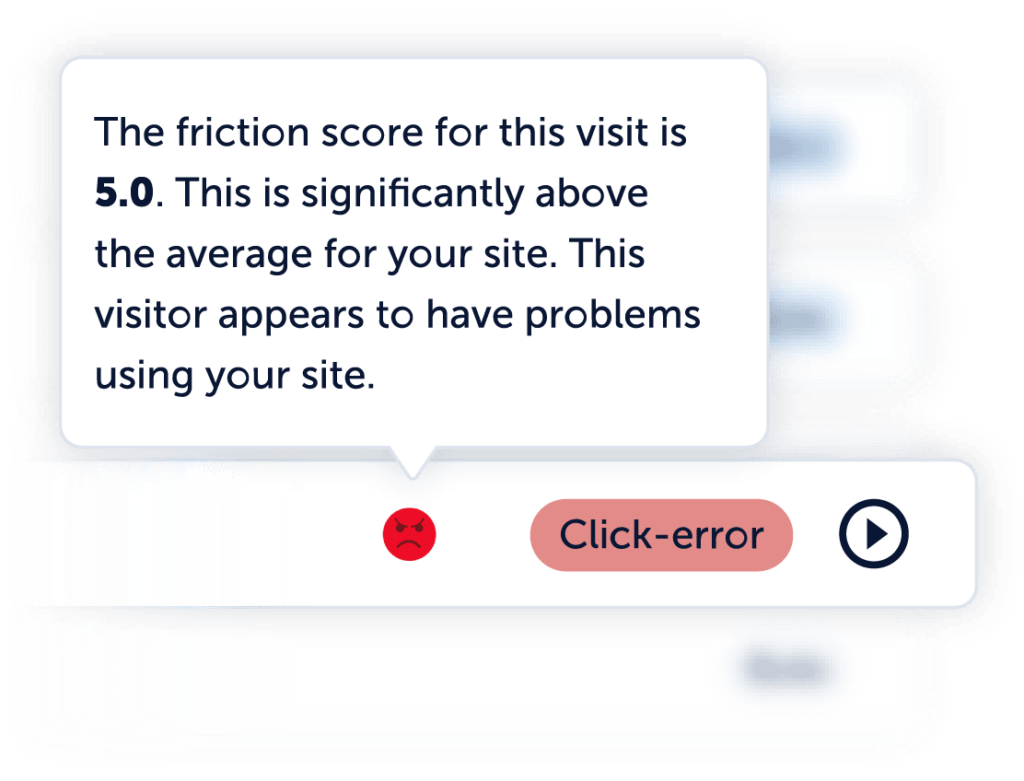 High friction score notification