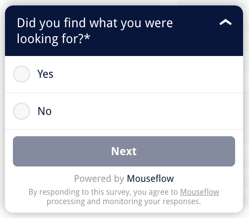 example of a feedback survey to improve customer experience