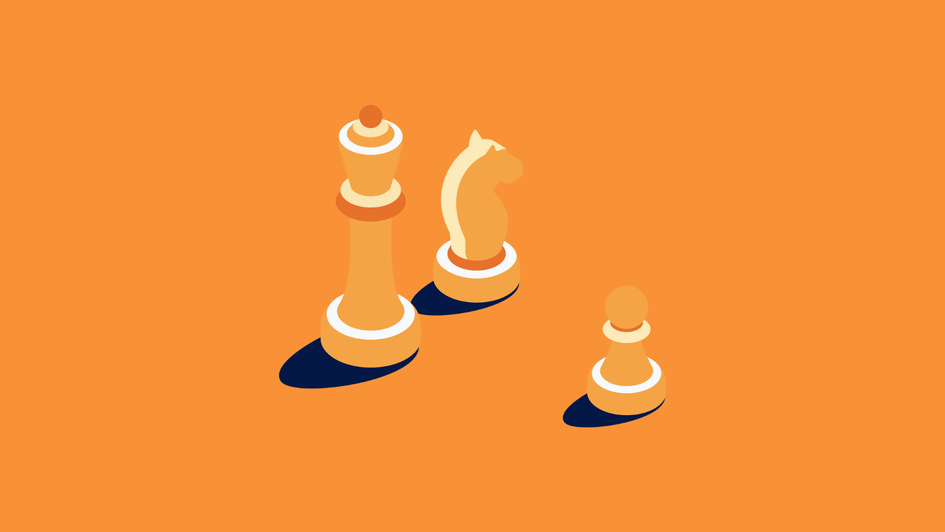 Creative for Key Components of Digital Customer Experience in orange background with chess pieces