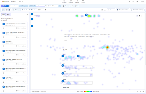 Clarity’s Click Map