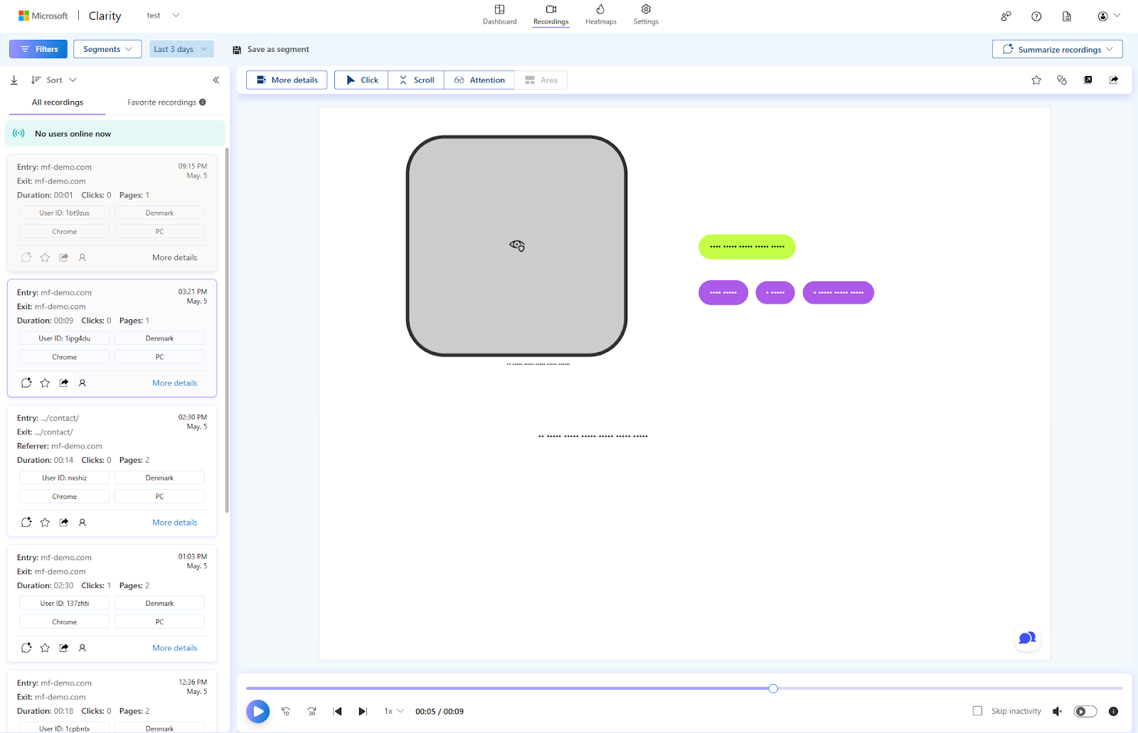 Microsoft Clarity’s Session Recordings